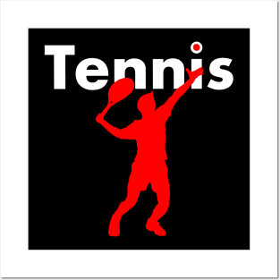 Tennis shirt in retro vintage style - gift for tennis player Posters and Art